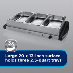 Alternative view of Machine Réchaud Buffet 3 Sections