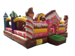 Alternative view of Jeu Gonflable Commercial Bonbons En Folie