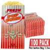 100-PACK OF 100 POPCORN BAG 1.5OZ / FLAG BOTTOM