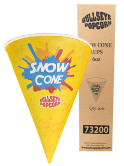 100 CÔNES POUR CORNET GLACÉ 6OZ DE FÊTE CAP.6OZ