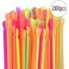SPOON STRAW MULTI-COLOR PACK 2000PCS