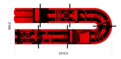 Alternative view of Parcours Gonflable Giga Mega Infernal 150 pieds