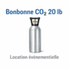 Bonbonne CO2 20 lb en location pour événements corporatifs et commerciaux